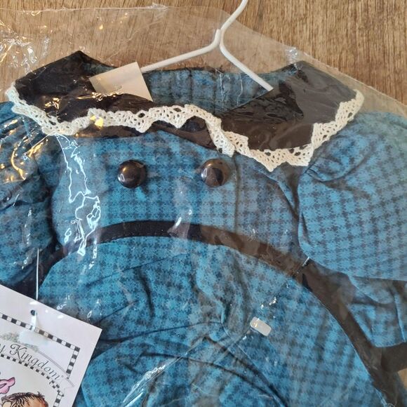 Vintage Daisy Kingdom Double Breasted Doll Dress & Hat 17-19" Bear Print NWT - Picture 4 of 5